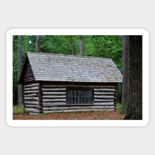 Log Cabin Sticker